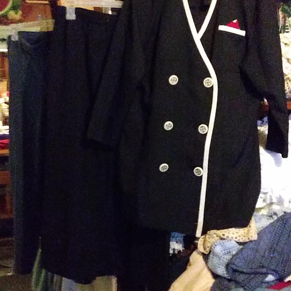 14 In Cinq USA 2 pc. black/ivory long Skirt Set